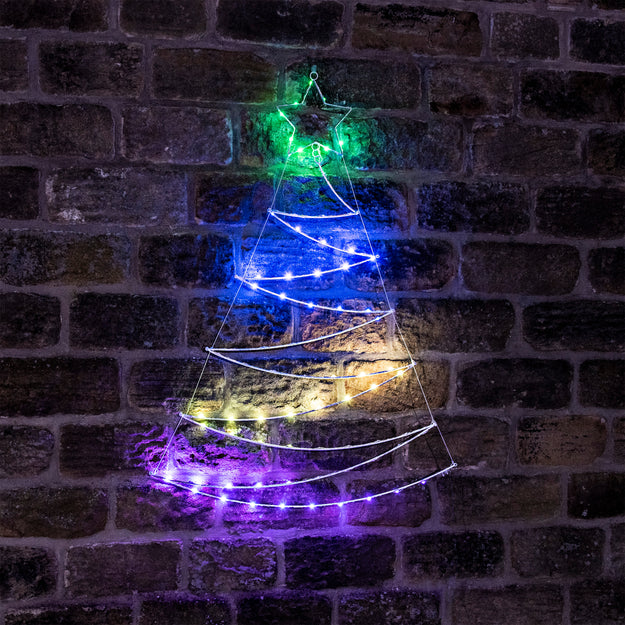 1.1m Micro LED Colour Changing Digital Wall Christmas Tree