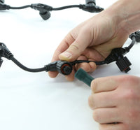 XP Range Connectable Curtain Top 1.25m Black Cable