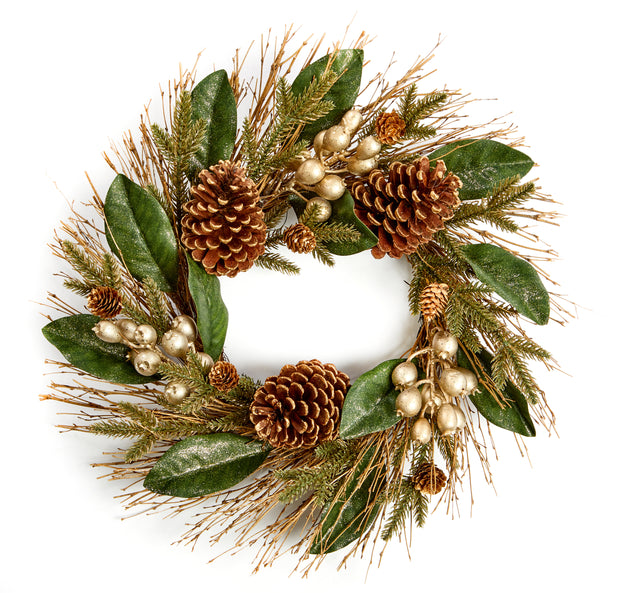 52cm Luxury Gold Christmas Wreath