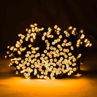50 Vintage Gold Multi Action Battery Powered LED Lights with Timer