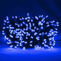 100 Blue Multi Action Battery Powered LED Lights with Timer