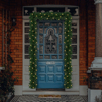5.3m Giant Christmas Door Garland Kit with 100 LED Battery Lights