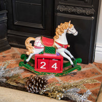 Rocking Horse Wooden Christmas Advent Calendar