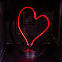 LED Neon Heart Light Battery Powered