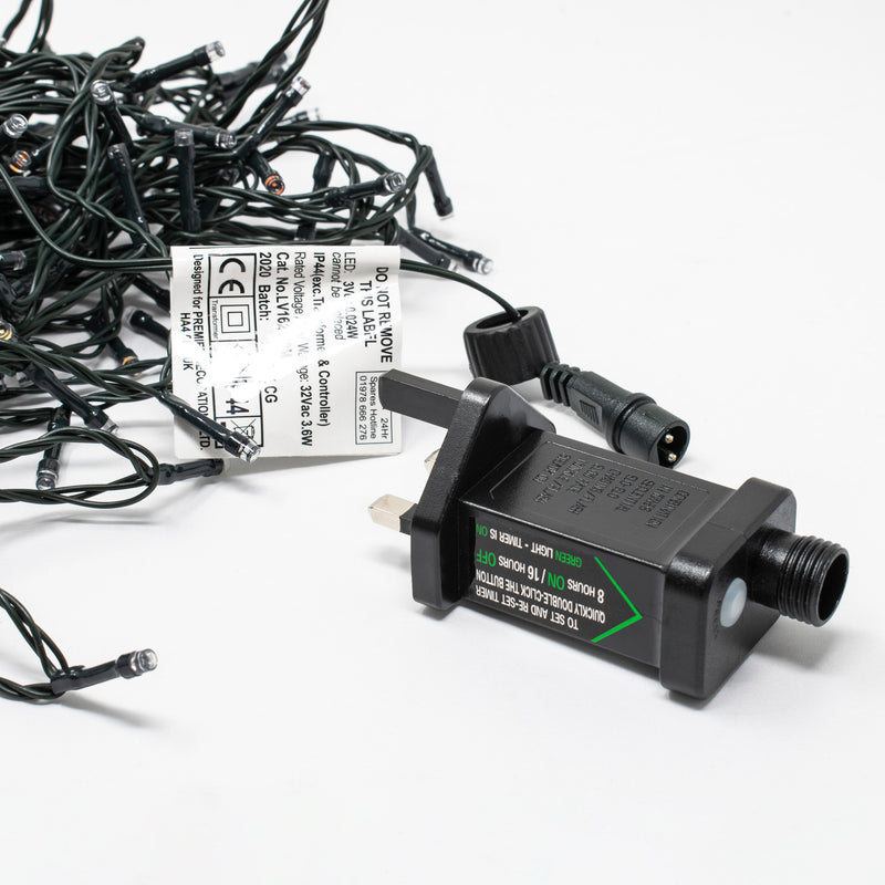 720 Vintage Gold and Red Supabrights Multi Action LED String Lights with Timer