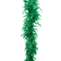 Green Feather Boa Garland with Tinsel Christmas Tree Decoration