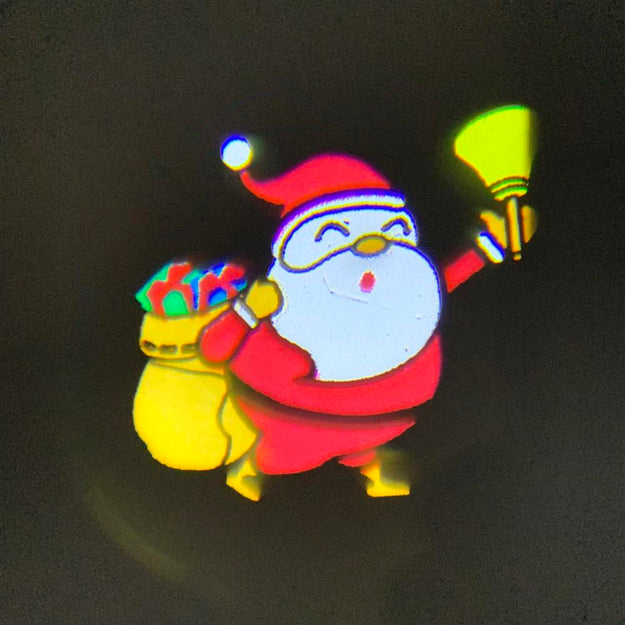Indoor Santa Design Battery Operated Projector with Music