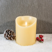 18cm Cream Dancing Flame Candle