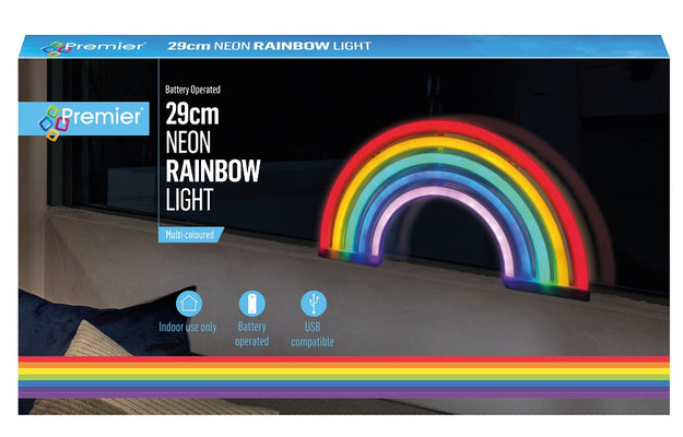 Neon Rainbow Window Light