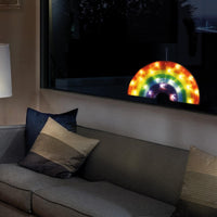 Rainbow Double Sided Battery Powered Window Silhouette Light