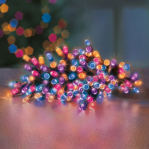 1000 Rainbow Multi Action Battery Powered LED Lights with Timer