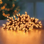1000 Vintage Gold Multi Action Battery Powered LED Lights with Timer