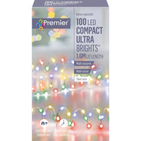 100 LED Multi Coloured Compact Multi Action Ultrabright Battery Lights - 2