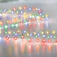 100 LED Multi Coloured Compact Multi Action Ultrabright Battery Lights