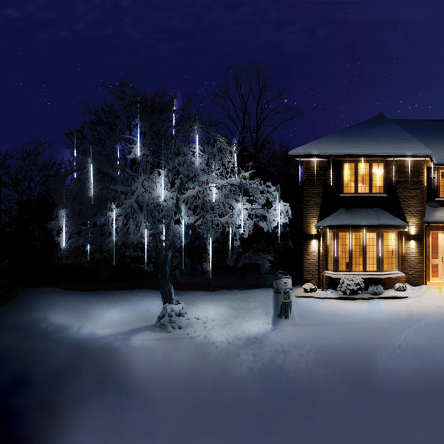 Pack of 15 70cm White LED Snowing Shower Christmas Lights