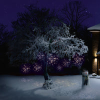 Set of 4 White LED Hanging Sparkle Lights - 3