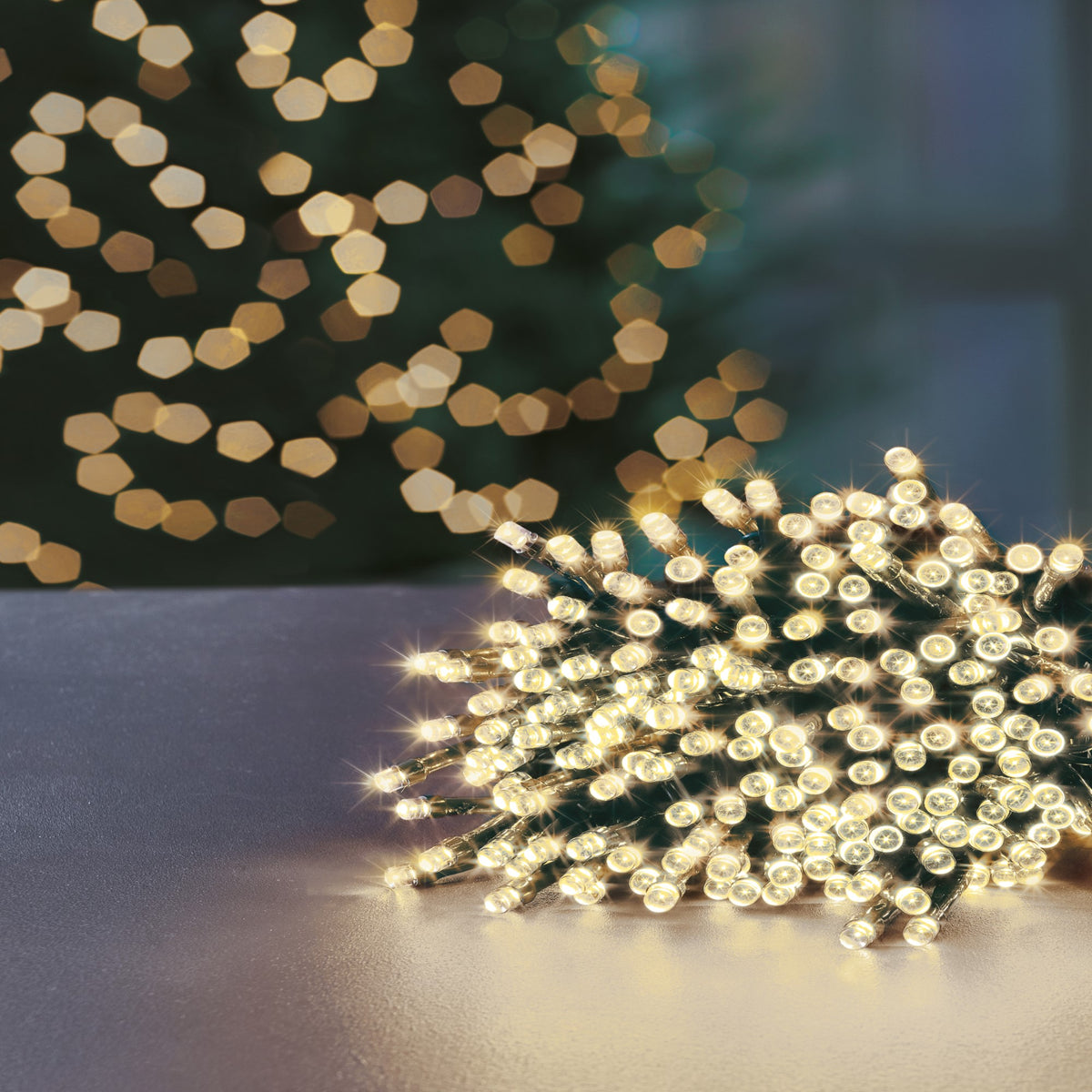 480 Warm White Supabrights Multi Action LED String Lights with Timer