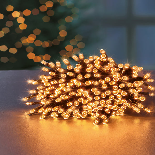 720 Vintage Gold Supabrights Multi Action LED String Lights with Timer