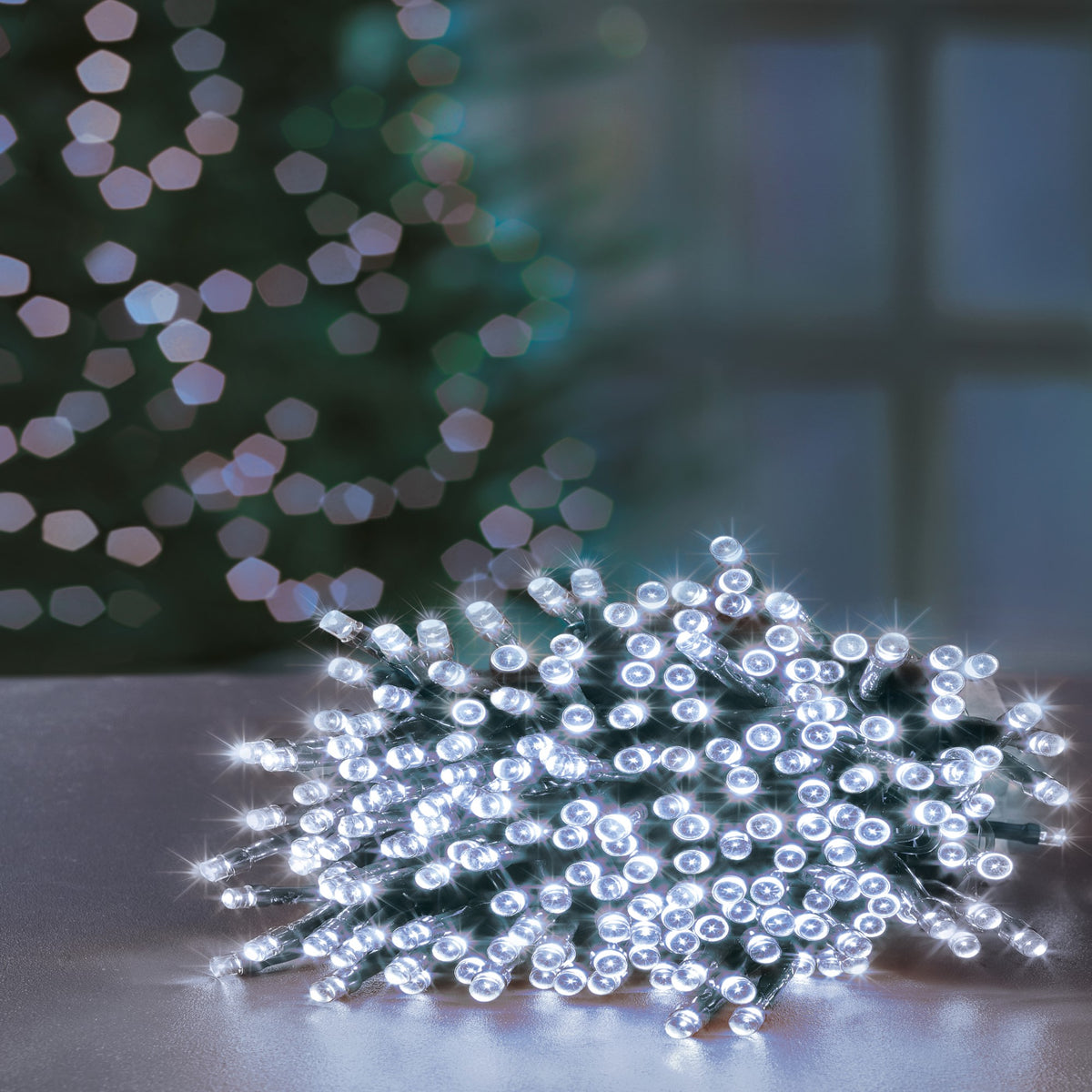720 White Supabrights Multi Action LED String Lights with Timer