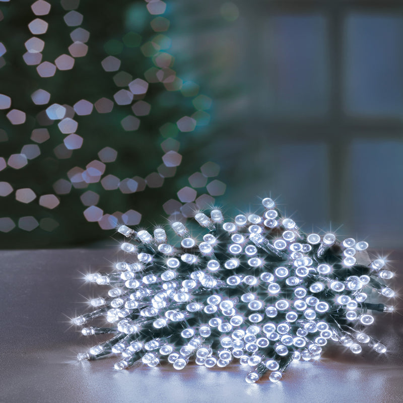 720 White Supabrights Multi Action LED String Lights with Timer