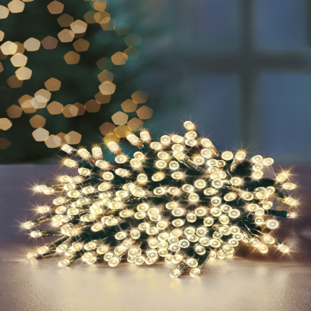 720 Warm White Supabrights Multi Action LED String Lights with Timer