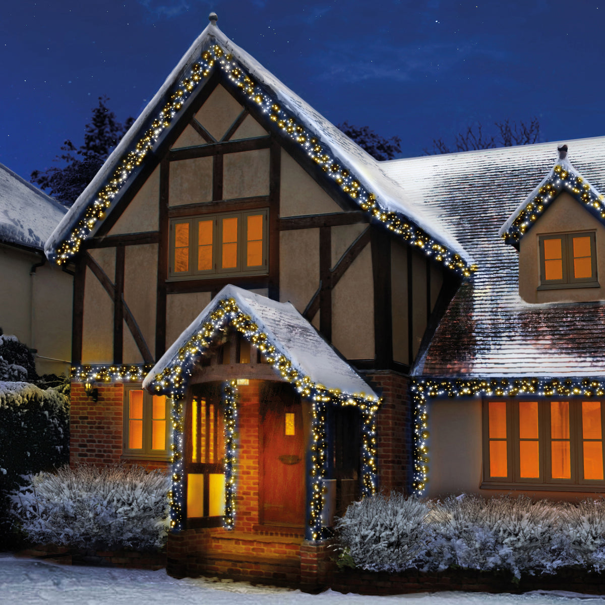 720 White and Warm White Multi Action Cluster Lights with Timer