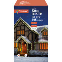 720 Warm White Multi Action LED Cluster Lights with Timer