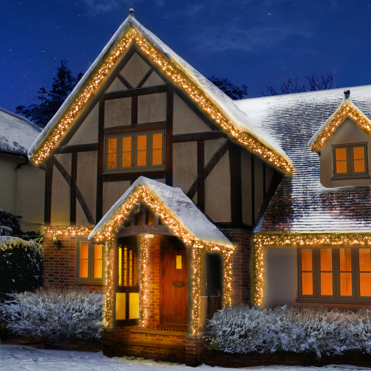 960 Vintage Gold Multi Action LED Cluster Lights with Timer