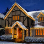 960 Vintage Gold Multi Action LED Cluster Lights with Timer on Clear Cable
