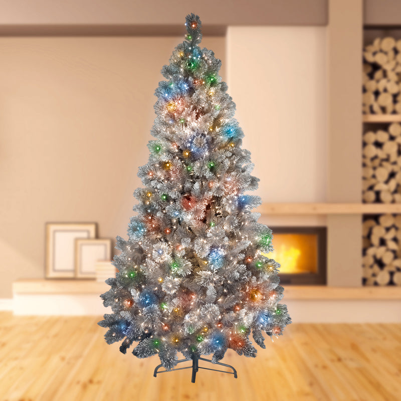 1000 Multi Coloured Treebrights Multi Action LED Lights with Timer