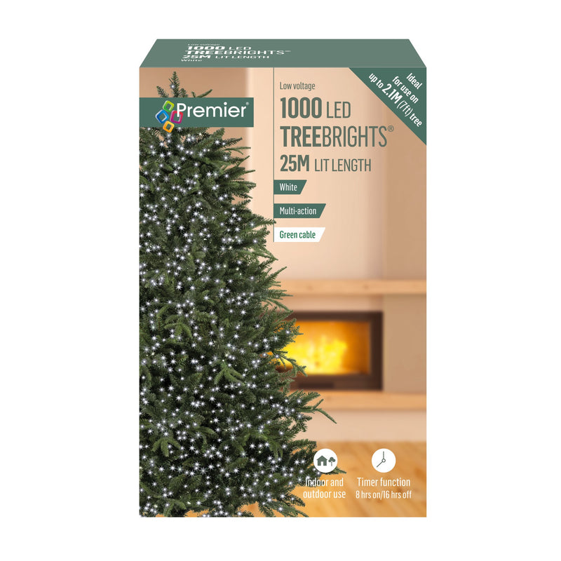 1000 White Treebrights Multi Action LED Lights with Timer