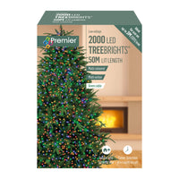 2000 Multi Coloured Treebrights Multi Action LED Lights with Timer