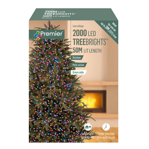 2000 Rainbow Treebrights Multi Action LED Lights with Timer