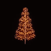 90cm Rose Gold Starburst Tree with 296 Warm White LEDs