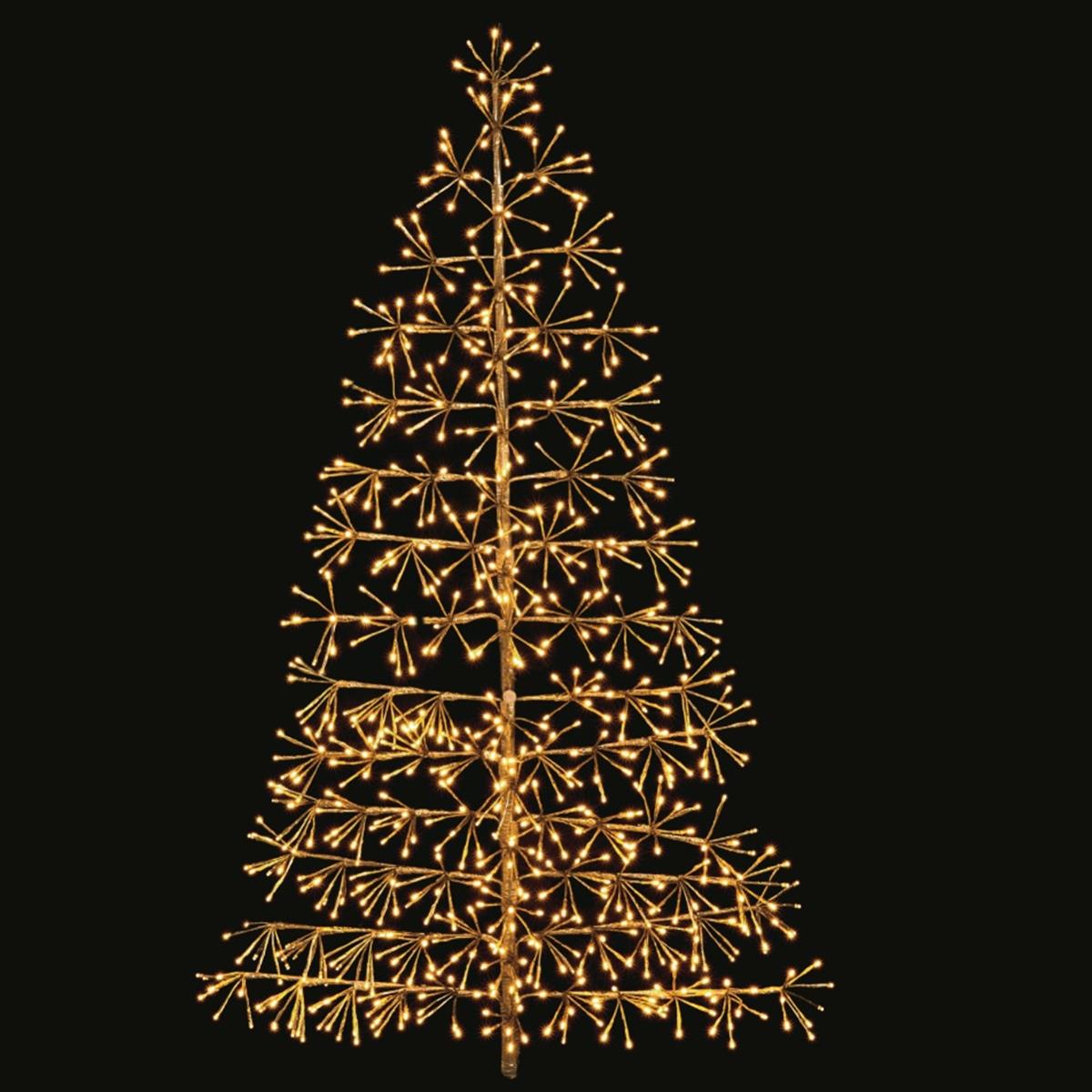 1.2m Large Gold Starburst Tree with 496 Warm White LEDs
