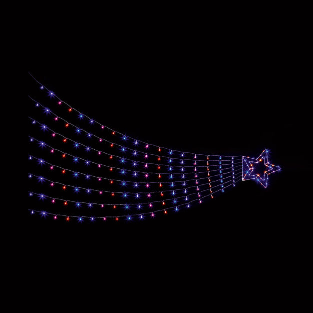 3m Digital Effect Rainbow Shooting Star with 320 LEDs