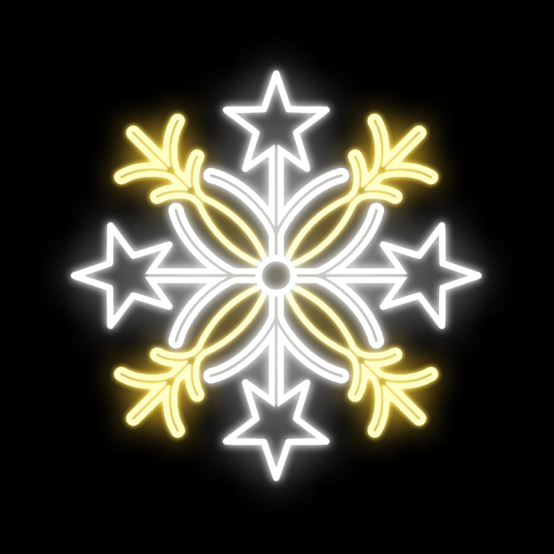 80cm Starflake Display XP Christmas Silhouette Motifs
