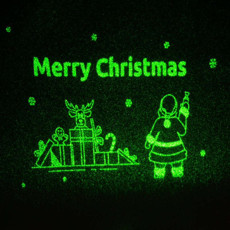 Animated Laser Projector with Santa Painting Merry Christmas