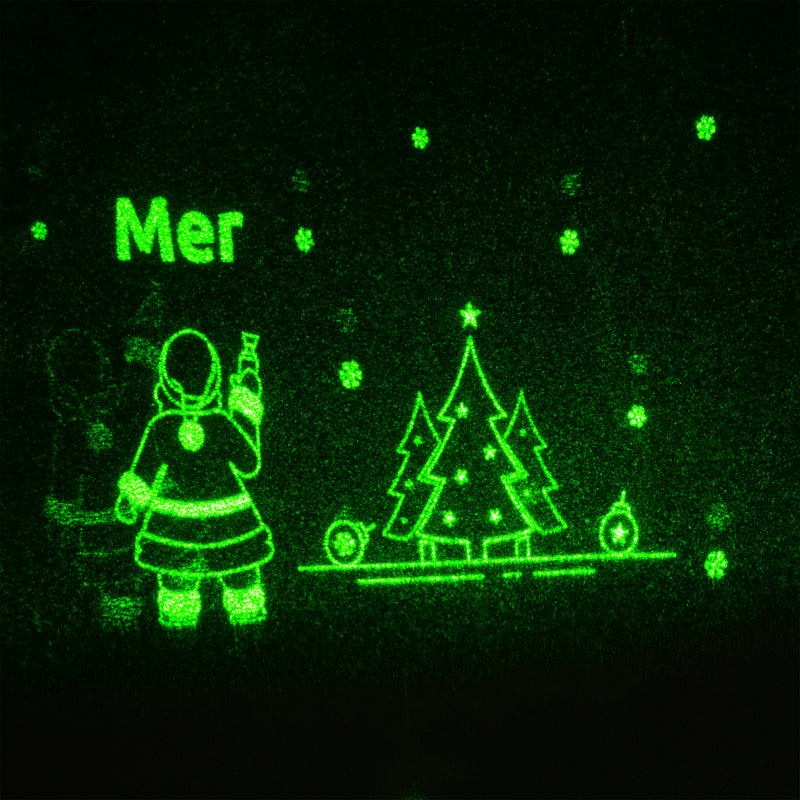 Animated Laser Projector with Santa Painting Merry Christmas