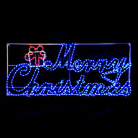 1.6m Merry Christmas Sign LED XP Outdoor Silhouette Motif - 2
