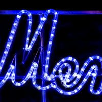 1.6m Merry Christmas Sign LED XP Outdoor Silhouette Motif - 4