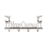 Giant Merry Christmas 4 Hook Stocking Hanger