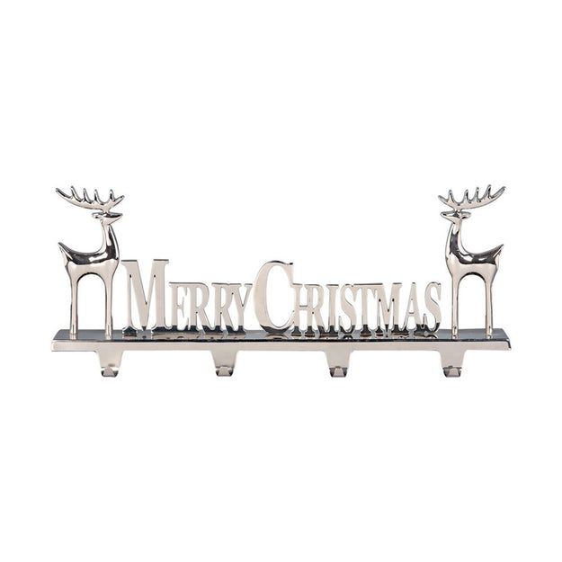 Giant Merry Christmas 4 Hook Stocking Hanger