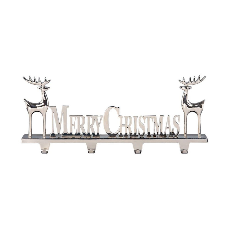Giant Merry Christmas 4 Hook Stocking Hanger