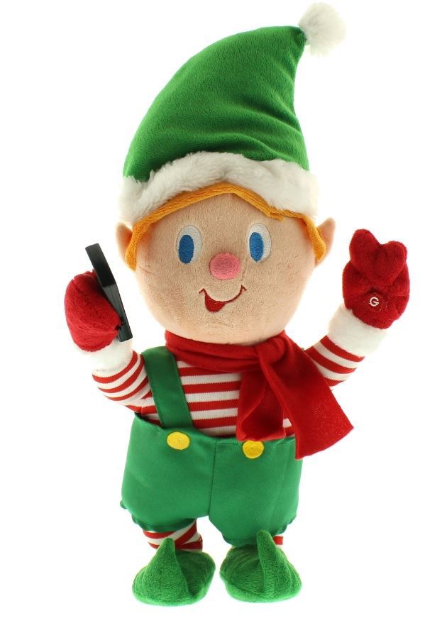 Animated Novelty Elf Taking a Selfie