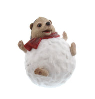 Hedgehog in Snowball Fun Christmas Ornament