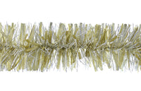 200cm x 12.5cm Gold Silver Cracked Ice Tinsel