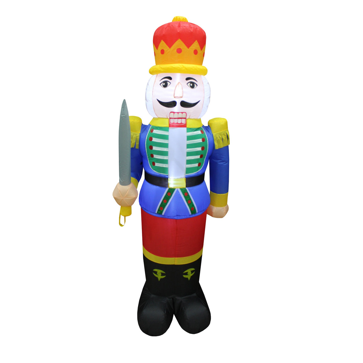 1.8m Inflatable LED Lit Christmas Nutcracker