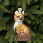 Glass Fox Christmas Tree Decoration