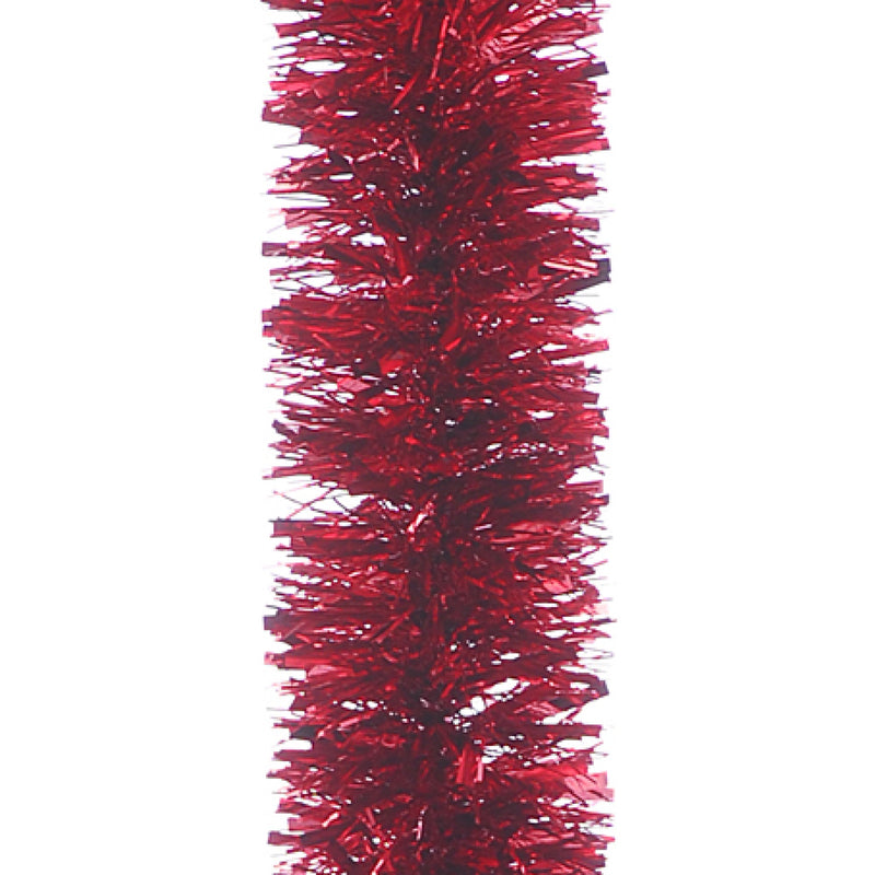 Red 200cm x 10cm Chunky Cut Tinsel
